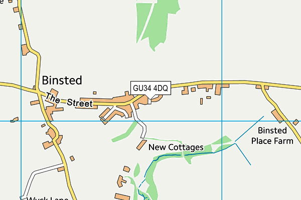 GU34 4DQ map - OS VectorMap District (Ordnance Survey) GU34 4DQ map - OS VectorMap District (Ordnance Survey)