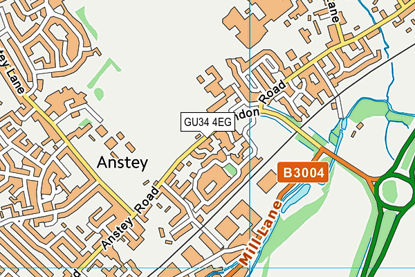GU34 4EG map - OS VectorMap District (Ordnance Survey) GU34 4EG map - OS VectorMap District (Ordnance Survey)