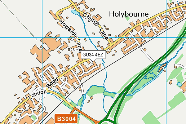 GU34 4EZ map - OS VectorMap District (Ordnance Survey)