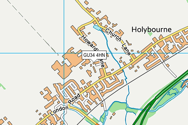 GU34 4HN map - OS VectorMap District (Ordnance Survey) GU34 4HN map - OS VectorMap District (Ordnance Survey)
