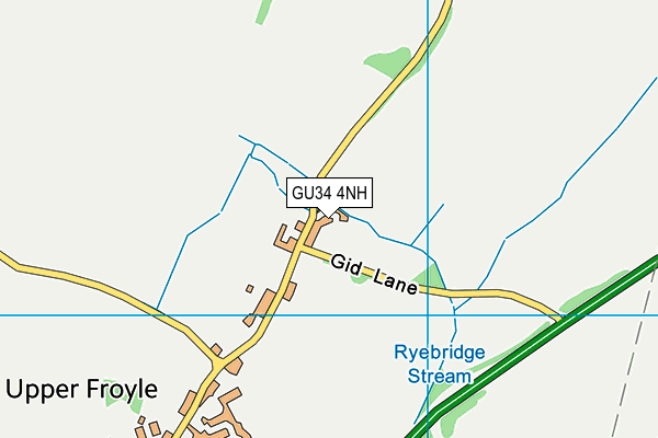GU34 4NH map - OS VectorMap District (Ordnance Survey) GU34 4NH map - OS VectorMap District (Ordnance Survey)