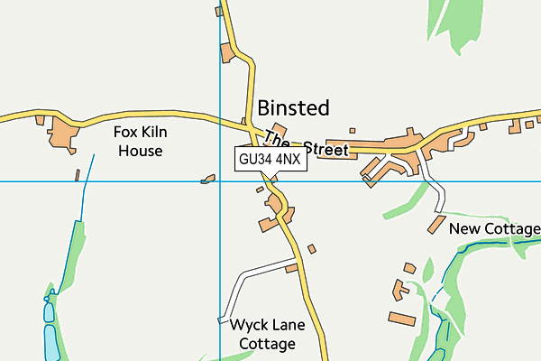 GU34 4NX map - OS VectorMap District (Ordnance Survey) GU34 4NX map - OS VectorMap District (Ordnance Survey)