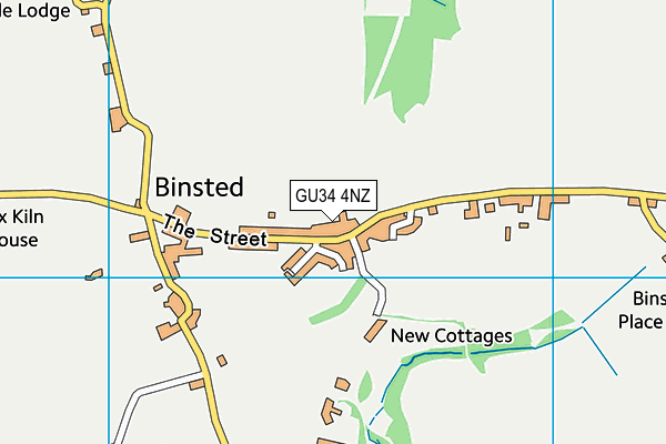 GU34 4NZ map - OS VectorMap District (Ordnance Survey)