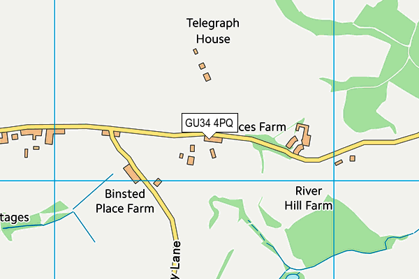 GU34 4PQ map - OS VectorMap District (Ordnance Survey) GU34 4PQ map - OS VectorMap District (Ordnance Survey)