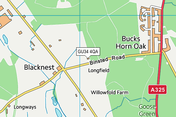 GU34 4QA map - OS VectorMap District (Ordnance Survey) GU34 4QA map - OS VectorMap District (Ordnance Survey)