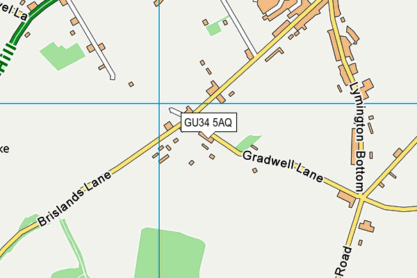 GU34 5AQ map - OS VectorMap District (Ordnance Survey)