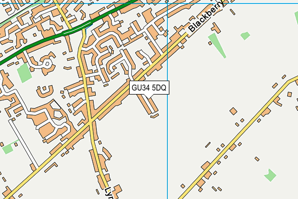 GU34 5DQ map - OS VectorMap District (Ordnance Survey) GU34 5DQ map - OS VectorMap District (Ordnance Survey)