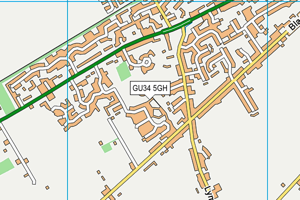 GU34 5GH map - OS VectorMap District (Ordnance Survey) GU34 5GH map - OS VectorMap District (Ordnance Survey)