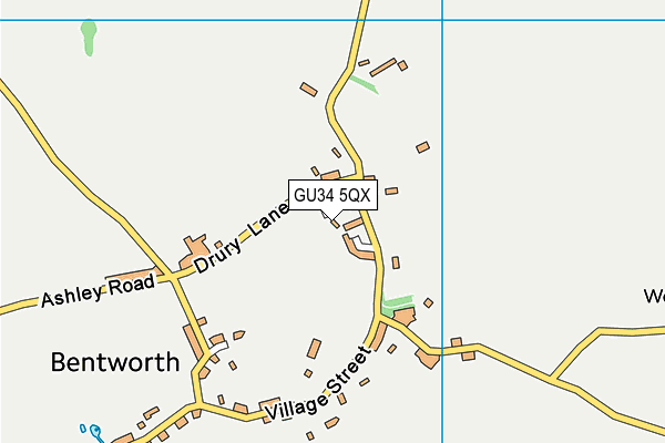 GU34 5QX map - OS VectorMap District (Ordnance Survey) GU34 5QX map - OS VectorMap District (Ordnance Survey)