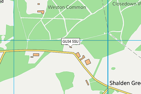 GU34 5SU map - OS VectorMap District (Ordnance Survey) GU34 5SU map - OS VectorMap District (Ordnance Survey)