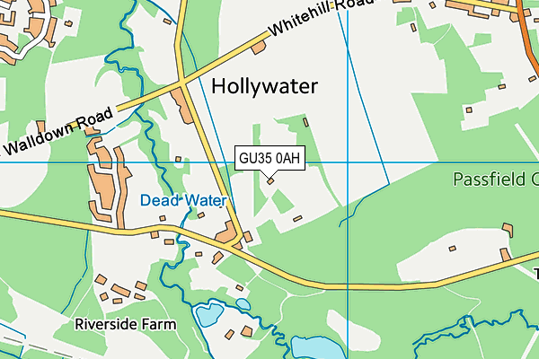 GU35 0AH map - OS VectorMap District (Ordnance Survey) GU35 0AH map - OS VectorMap District (Ordnance Survey)
