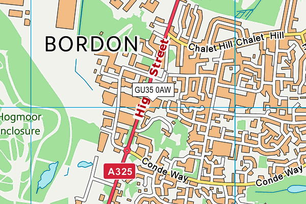 GU35 0AW map - OS VectorMap District (Ordnance Survey) GU35 0AW map - OS VectorMap District (Ordnance Survey)