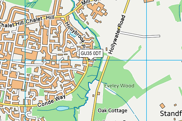 GU35 0DT map - OS VectorMap District (Ordnance Survey) GU35 0DT map - OS VectorMap District (Ordnance Survey)