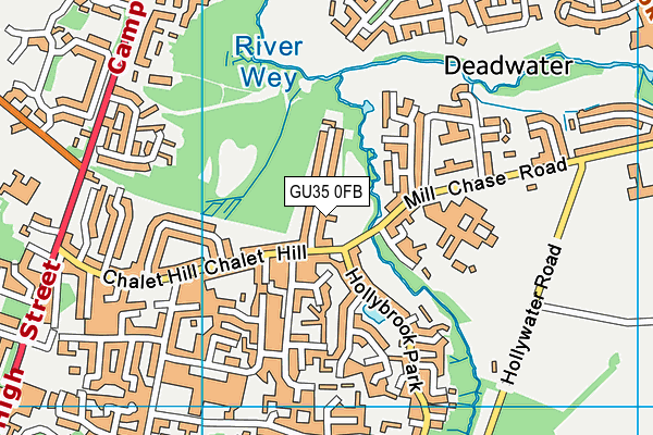 GU35 0FB map - OS VectorMap District (Ordnance Survey) GU35 0FB map - OS VectorMap District (Ordnance Survey)