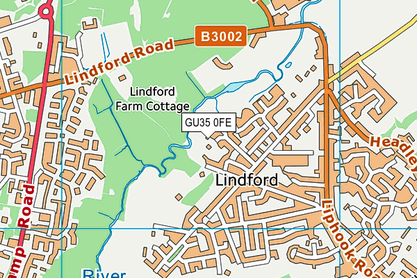 GU35 0FE map - OS VectorMap District (Ordnance Survey) GU35 0FE map - OS VectorMap District (Ordnance Survey)