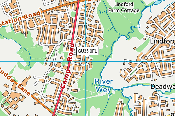 GU35 0FL map - OS VectorMap District (Ordnance Survey)