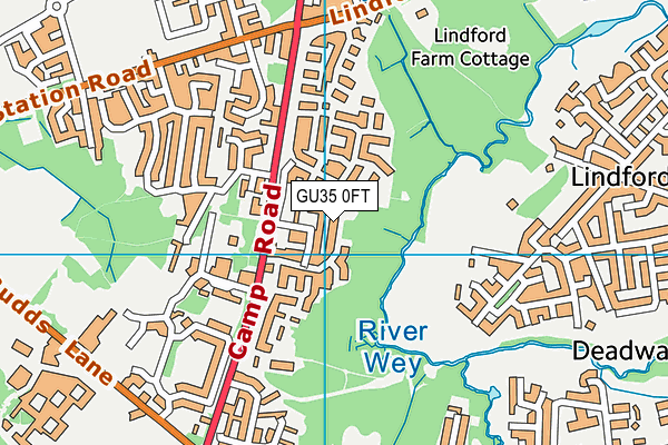 GU35 0FT map - OS VectorMap District (Ordnance Survey) GU35 0FT map - OS VectorMap District (Ordnance Survey)