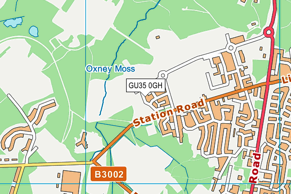 GU35 0GH map - OS VectorMap District (Ordnance Survey) GU35 0GH map - OS VectorMap District (Ordnance Survey)