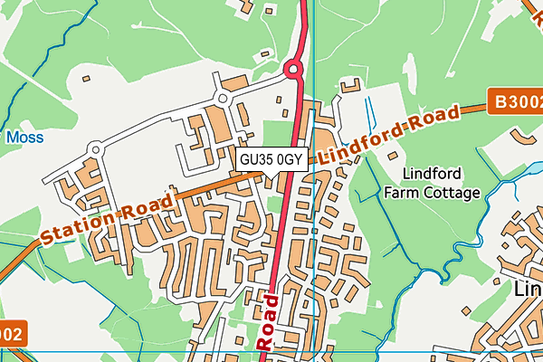 GU35 0GY map - OS VectorMap District (Ordnance Survey) GU35 0GY map - OS VectorMap District (Ordnance Survey)