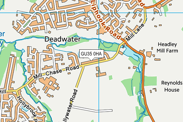 GU35 0HA map - OS VectorMap District (Ordnance Survey) GU35 0HA map - OS VectorMap District (Ordnance Survey)