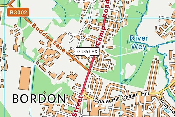 GU35 0HX map - OS VectorMap District (Ordnance Survey) GU35 0HX map - OS VectorMap District (Ordnance Survey)