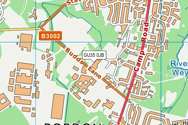GU35 0JB map - OS VectorMap District (Ordnance Survey) GU35 0JB map - OS VectorMap District (Ordnance Survey)