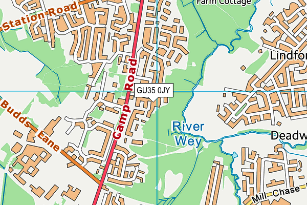 GU35 0JY map - OS VectorMap District (Ordnance Survey) GU35 0JY map - OS VectorMap District (Ordnance Survey)