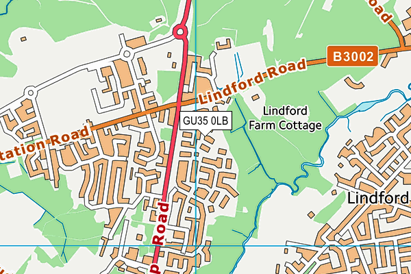 GU35 0LB map - OS VectorMap District (Ordnance Survey) GU35 0LB map - OS VectorMap District (Ordnance Survey)
