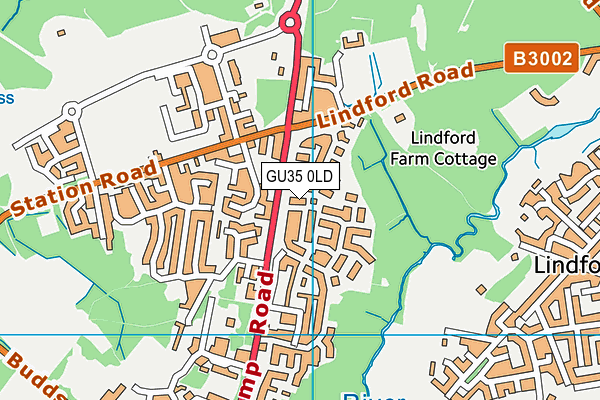 GU35 0LD map - OS VectorMap District (Ordnance Survey) GU35 0LD map - OS VectorMap District (Ordnance Survey)