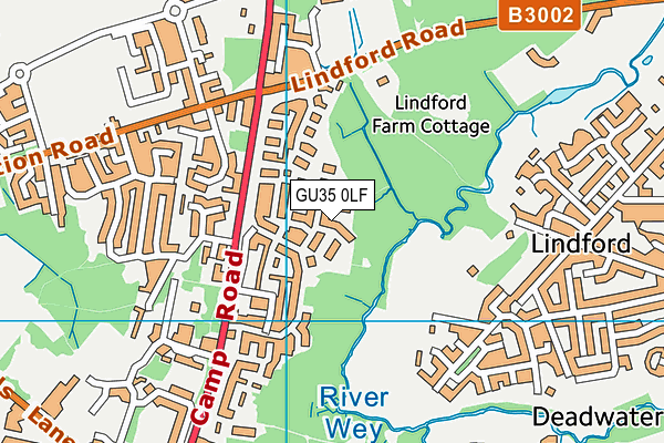 GU35 0LF map - OS VectorMap District (Ordnance Survey) GU35 0LF map - OS VectorMap District (Ordnance Survey)