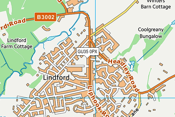 GU35 0PX map - OS VectorMap District (Ordnance Survey) GU35 0PX map - OS VectorMap District (Ordnance Survey)