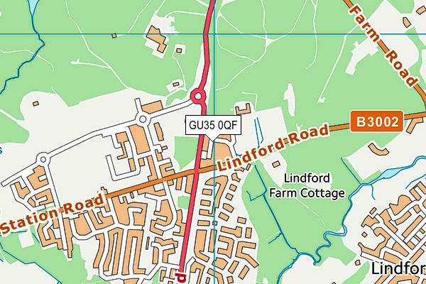 GU35 0QF map - OS VectorMap District (Ordnance Survey)