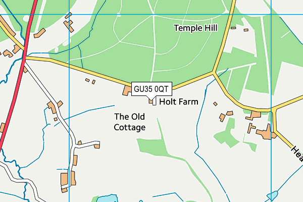 GU35 0QT map - OS VectorMap District (Ordnance Survey) GU35 0QT map - OS VectorMap District (Ordnance Survey)