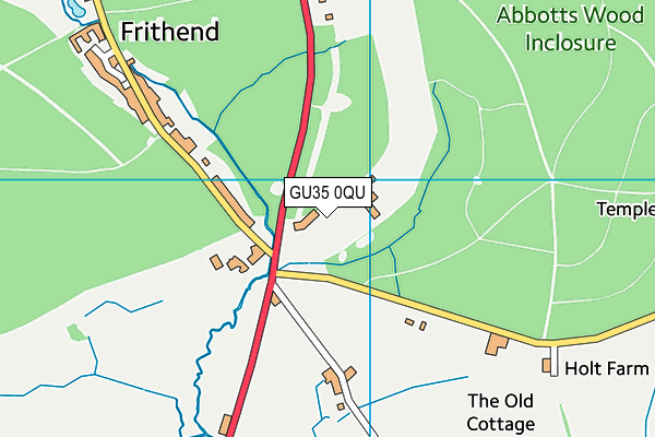 GU35 0QU map - OS VectorMap District (Ordnance Survey) GU35 0QU map - OS VectorMap District (Ordnance Survey)