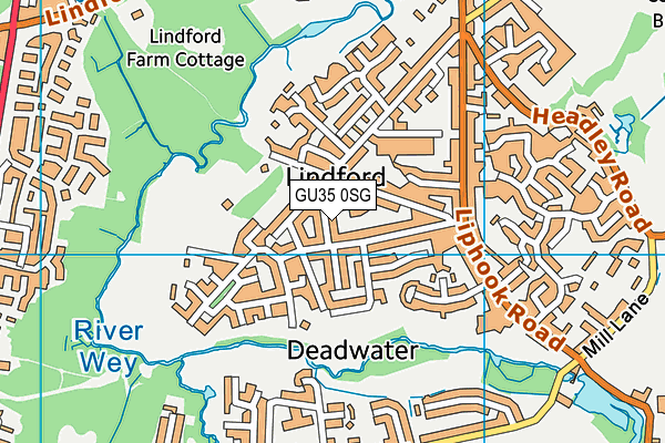 GU35 0SG map - OS VectorMap District (Ordnance Survey) GU35 0SG map - OS VectorMap District (Ordnance Survey)