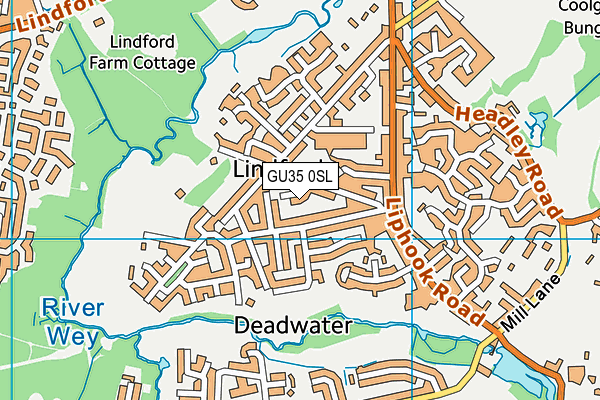 GU35 0SL map - OS VectorMap District (Ordnance Survey) GU35 0SL map - OS VectorMap District (Ordnance Survey)