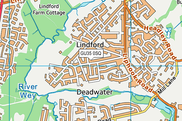 GU35 0SQ map - OS VectorMap District (Ordnance Survey) GU35 0SQ map - OS VectorMap District (Ordnance Survey)