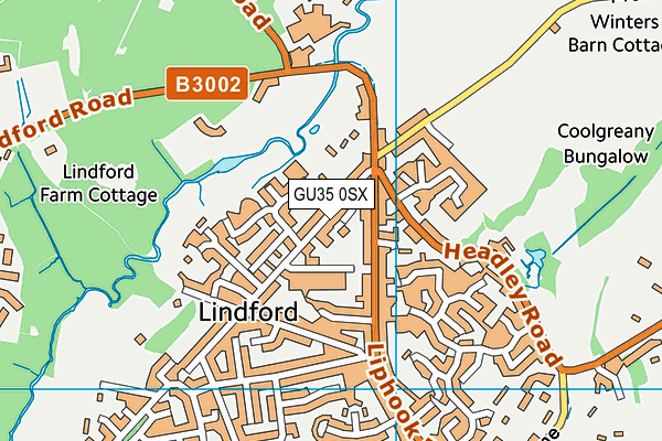 GU35 0SX map - OS VectorMap District (Ordnance Survey) GU35 0SX map - OS VectorMap District (Ordnance Survey)