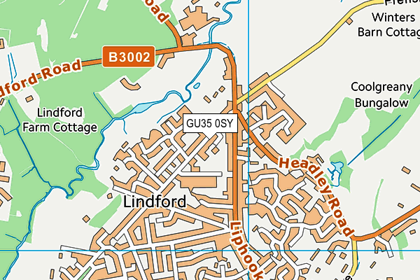GU35 0SY map - OS VectorMap District (Ordnance Survey) GU35 0SY map - OS VectorMap District (Ordnance Survey)