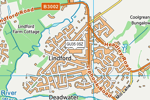 GU35 0SZ map - OS VectorMap District (Ordnance Survey) GU35 0SZ map - OS VectorMap District (Ordnance Survey)