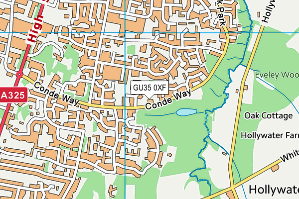 GU35 0XF map - OS VectorMap District (Ordnance Survey) GU35 0XF map - OS VectorMap District (Ordnance Survey)