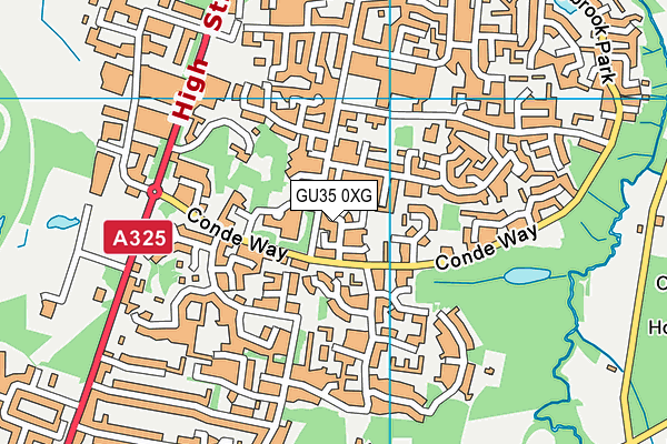 GU35 0XG map - OS VectorMap District (Ordnance Survey) GU35 0XG map - OS VectorMap District (Ordnance Survey)