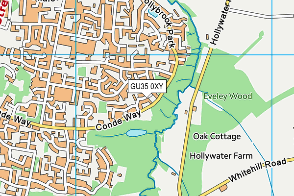 GU35 0XY map - OS VectorMap District (Ordnance Survey) GU35 0XY map - OS VectorMap District (Ordnance Survey)
