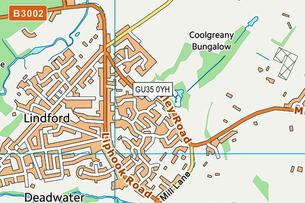 GU35 0YH map - OS VectorMap District (Ordnance Survey) GU35 0YH map - OS VectorMap District (Ordnance Survey)