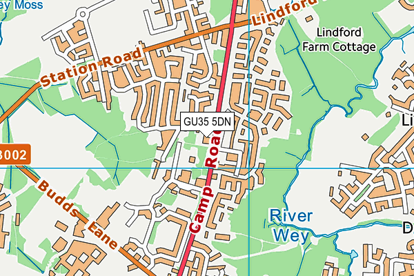 GU35 5DN map - OS VectorMap District (Ordnance Survey) GU35 5DN map - OS VectorMap District (Ordnance Survey)