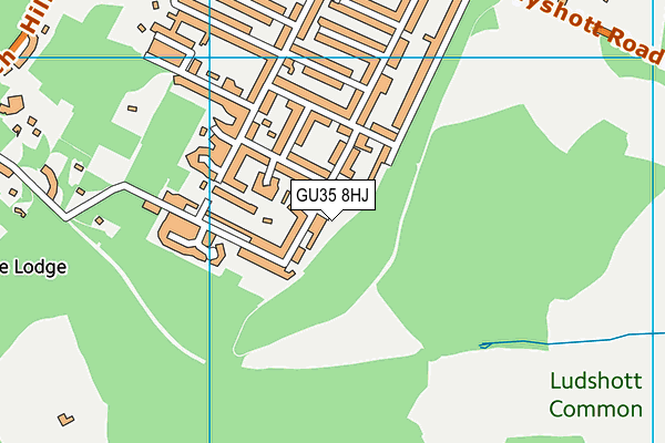 GU35 8HJ map - OS VectorMap District (Ordnance Survey) GU35 8HJ map - OS VectorMap District (Ordnance Survey)