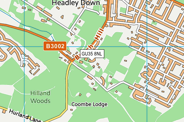 GU35 8NL map - OS VectorMap District (Ordnance Survey) GU35 8NL map - OS VectorMap District (Ordnance Survey)