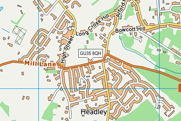 GU35 8QH map - OS VectorMap District (Ordnance Survey)