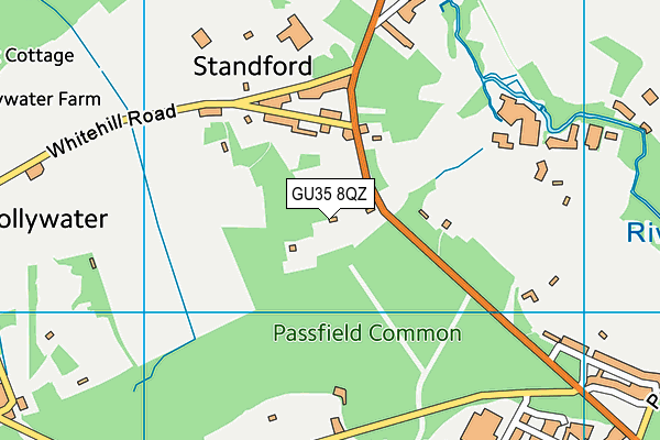 GU35 8QZ map - OS VectorMap District (Ordnance Survey) GU35 8QZ map - OS VectorMap District (Ordnance Survey)
