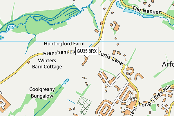 GU35 8RX map - OS VectorMap District (Ordnance Survey) GU35 8RX map - OS VectorMap District (Ordnance Survey)